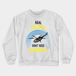 Helicopter Pilot Crewneck Sweatshirt